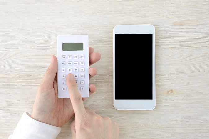 スマートフォン 電卓